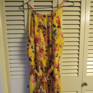 yellow floral sundress